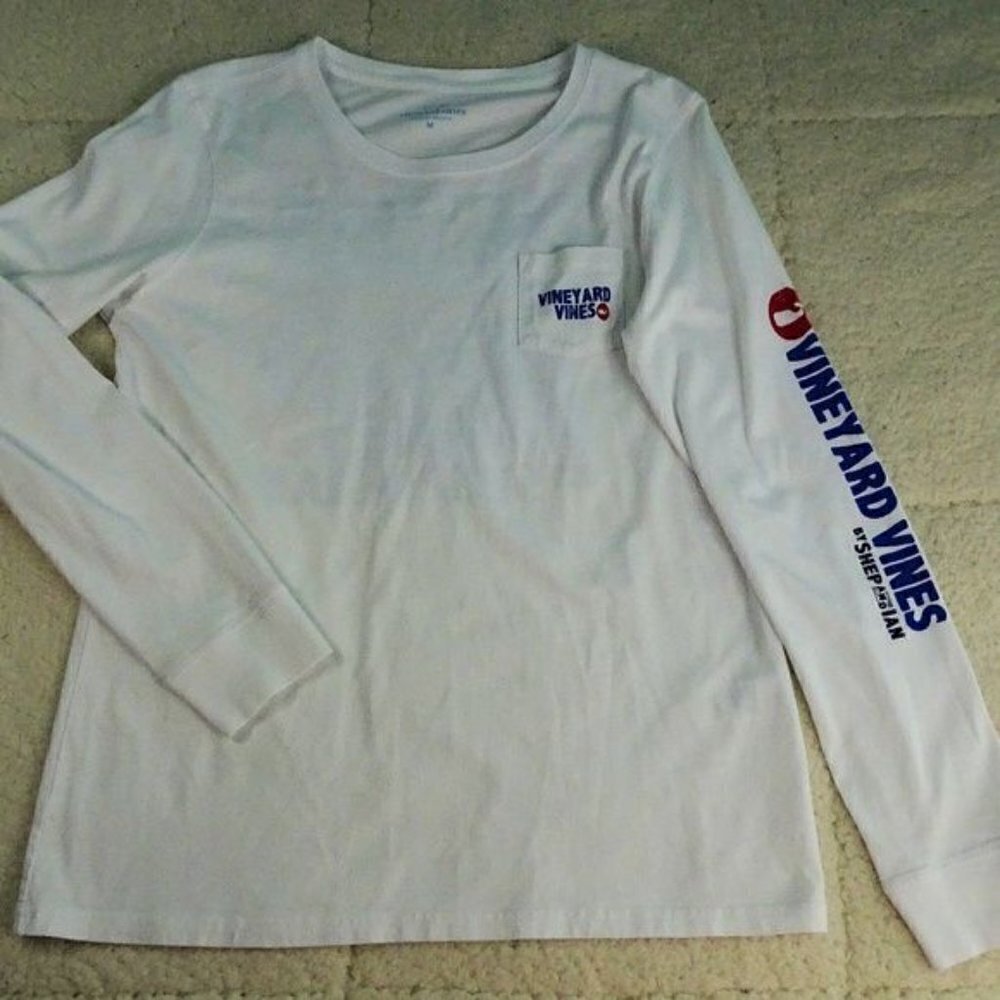 Vineyard Vines White L/S Shirt Medium